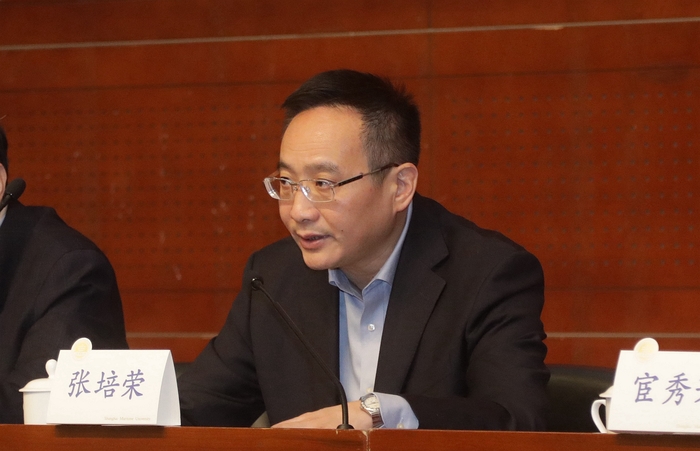 市委第四巡視組組長張培榮介紹巡視工作內容與要求