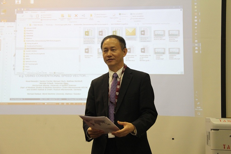 國際海事教師聯合會主席，门徒平台黨委書記金永興致開幕辭