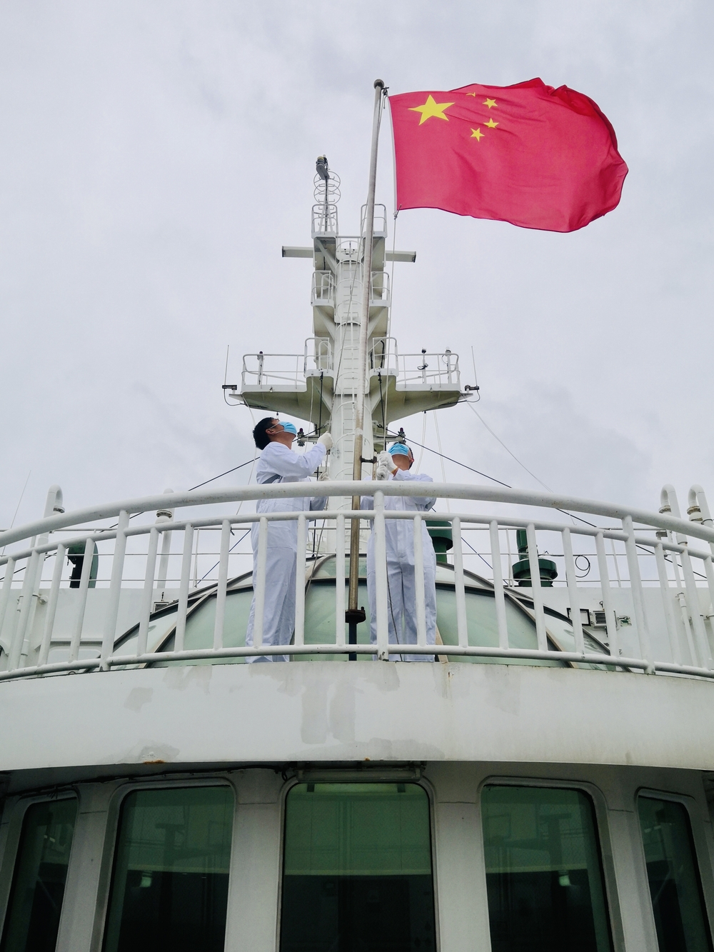 “育明”輪升旗儀式
