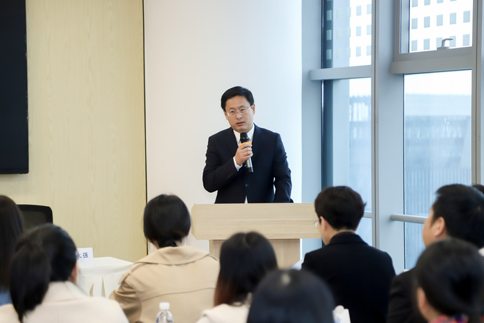 晁永強處長在開學典禮上致辭